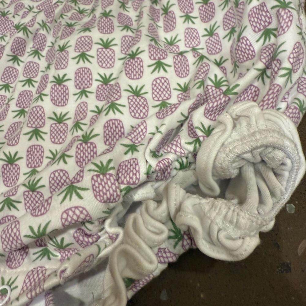Pineapple Print Kids Romper - Picture 4 of 6
